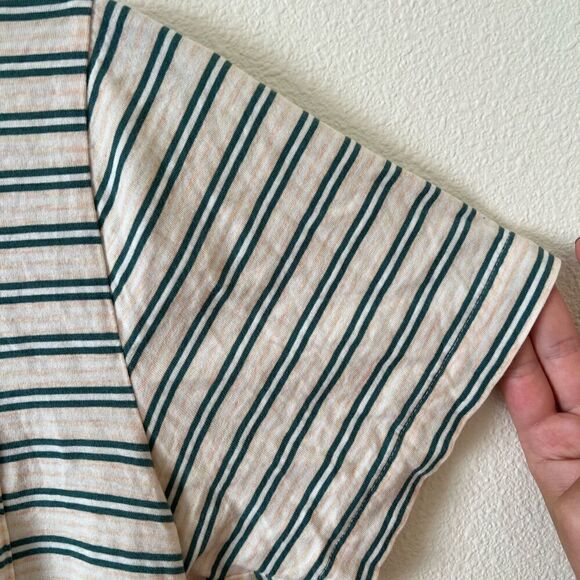 Patagonia Squeaky Polo Shirt Striped 100% Organic Cotton Men's Size M - Picture 3 of 5